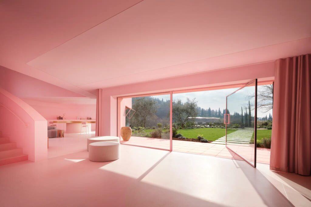 interior of Domaine de la Rose