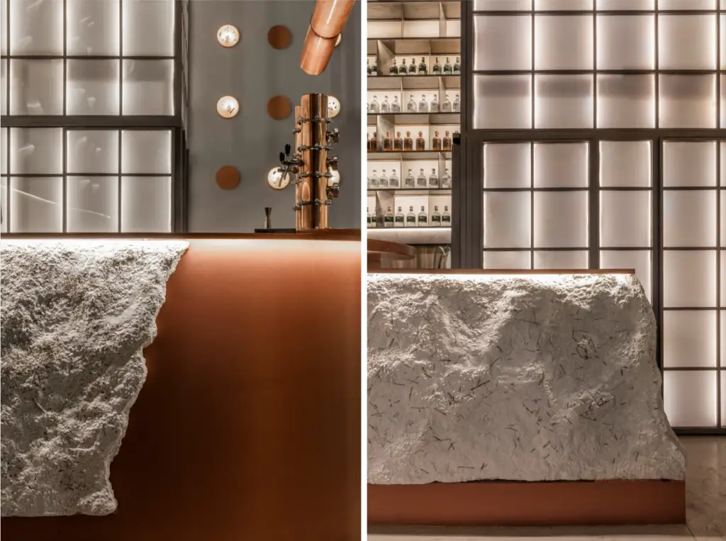 close look of MORETTI GIN BAR