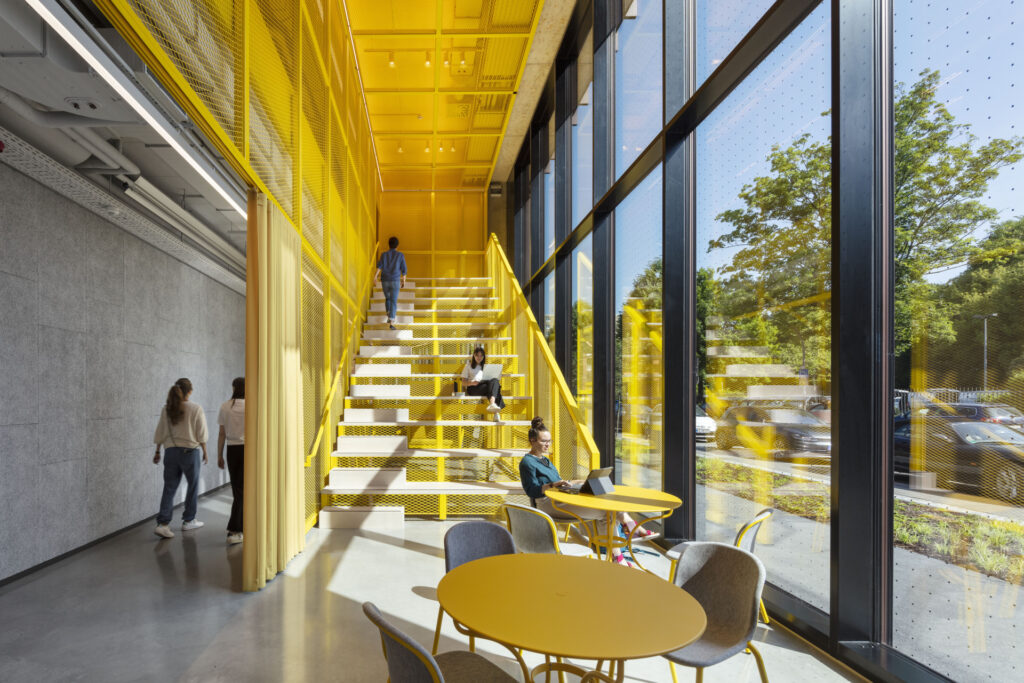 walkway in yellow